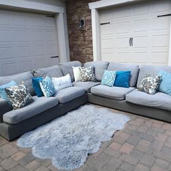 Gray L shaped Sectional