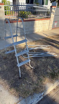 Free ladder and metal pipes