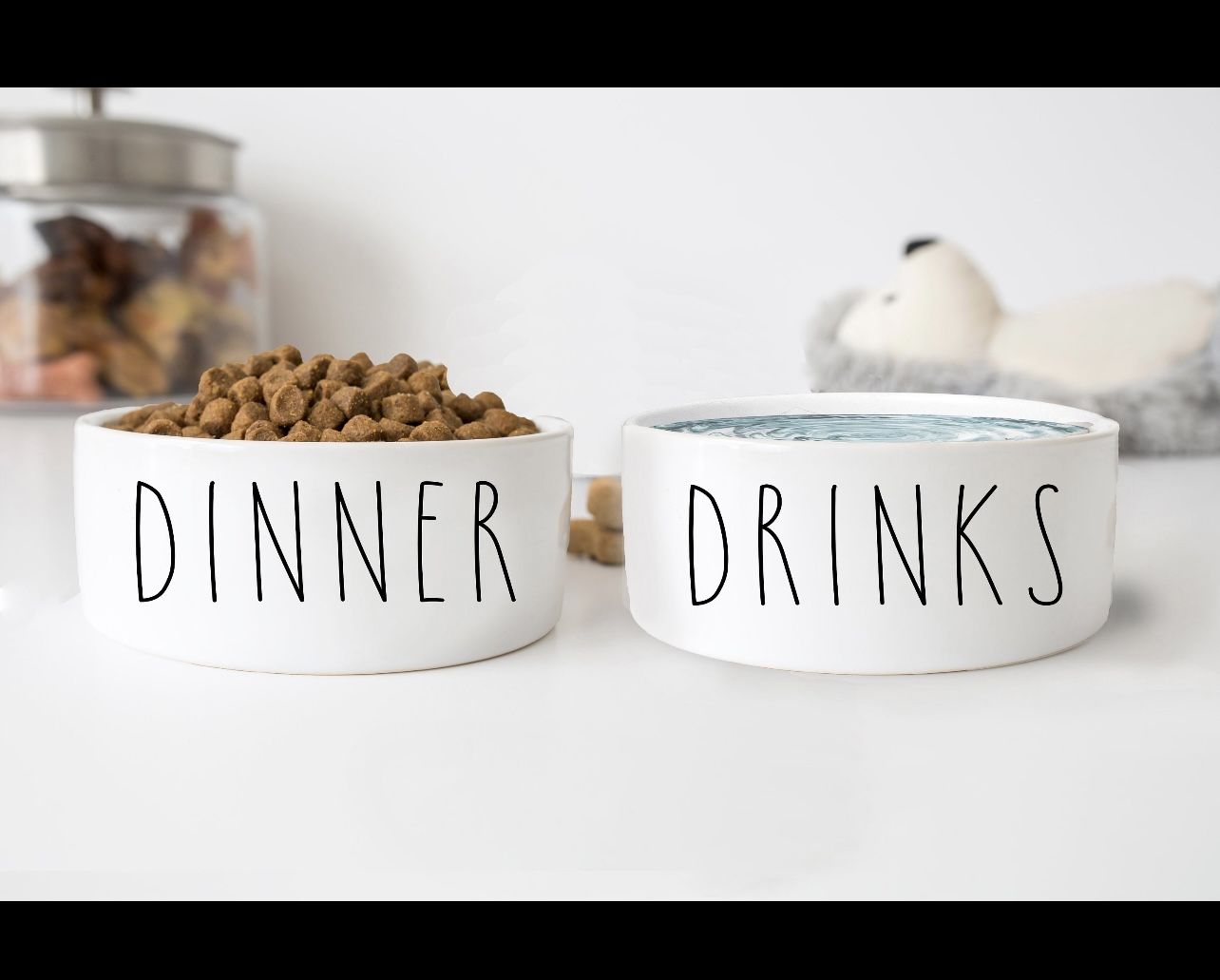 Funny/Cute Dog Bowls - Dinner & Drinks