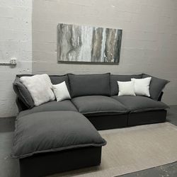 Gray Cloud Sectional (New In Box)