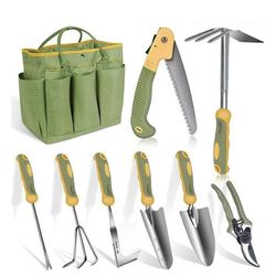 9pc Garden Tool Set – Heavy Duty – With Storage Bag