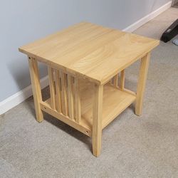 Small multipurpose wooden coffee table