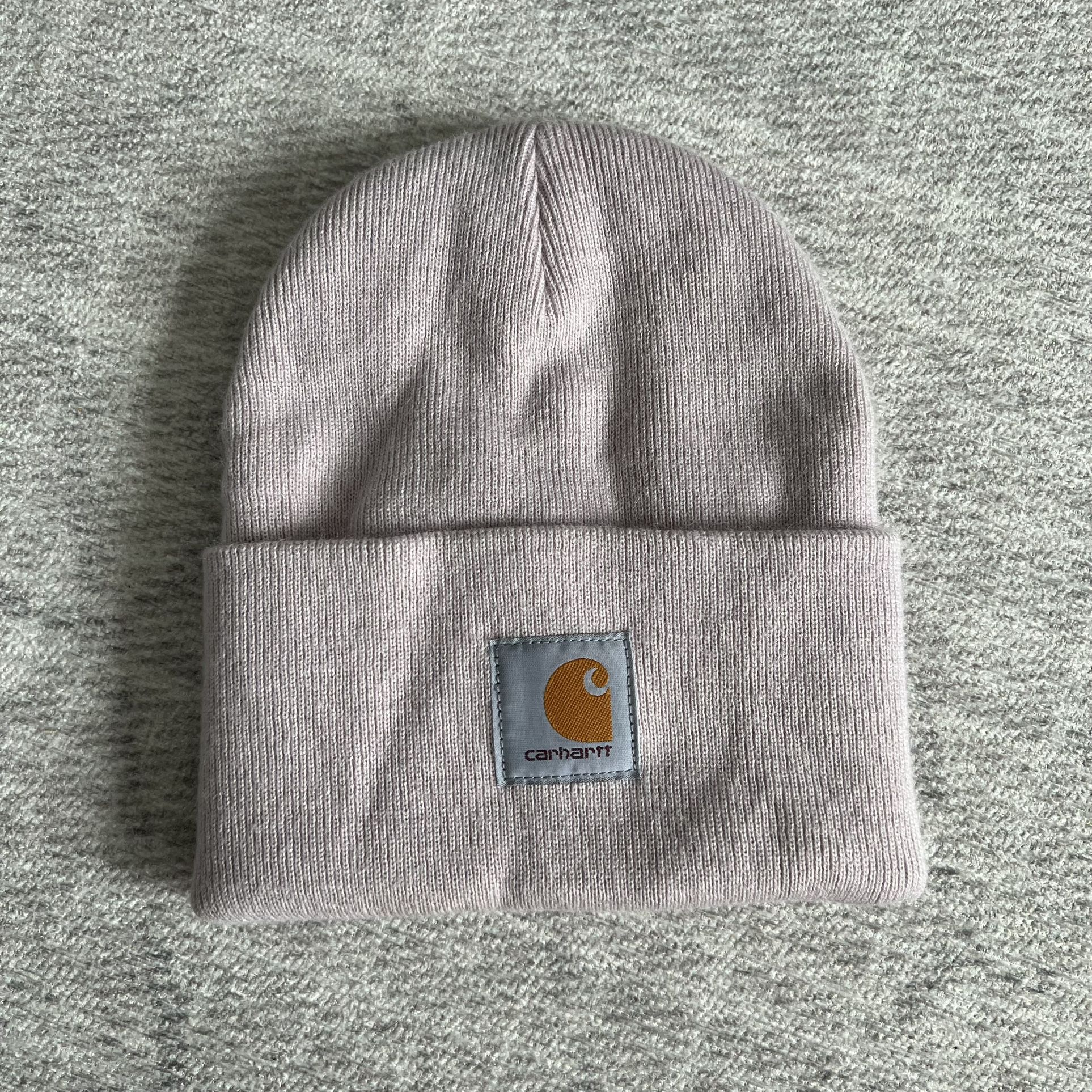 Carhartt Utility Men’s Light Purple/Pink Knit Workwear Cuffed Beanie Hat