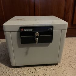 White SentrySafe Fire-Resistant Safe