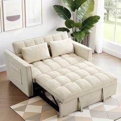 Defect price for Pull Out Couch, 3-in-1 Sleeper Sofa Bed with Adjustable Backrest. Ready for pickup