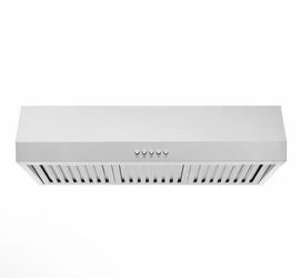 30 in. W x 7 in. H 500CFM Convertible Under Cabinet Range Hood in Stainless Steel with LED Lights and Filter