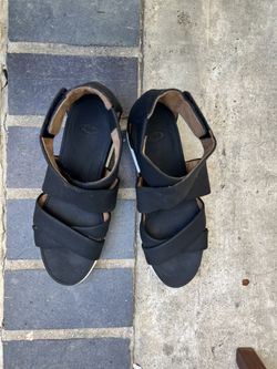 Dr Scholls Women's sandals SKIPS Strappy Sandals black Ankle Strap Size 8