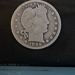 1899 San Francisco Mint barber quarter