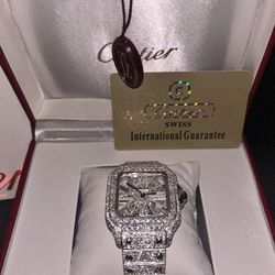 moissanite carti skeleton watch 