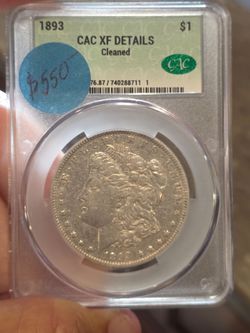 RARE 1893 P Morgan Silver Dollar