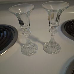 Mikasa Chrystal Candle Holders