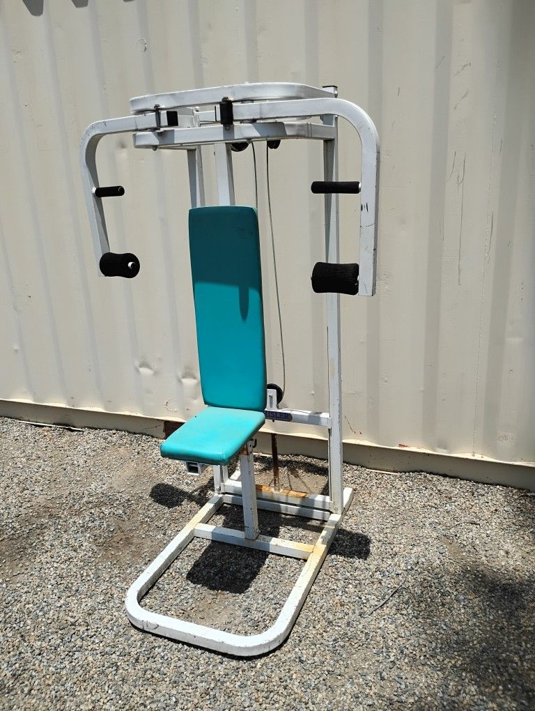 Vintage Schisler Gym Equipment Plate Loaded Pec Deck