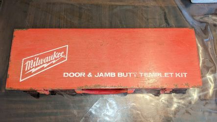Milwaukee Door & Jamb Butt Template Kit with Case