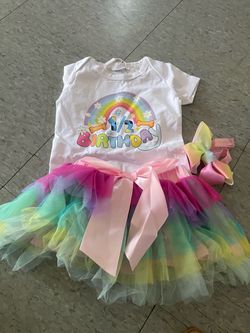 Baby Girl Half Birthday Outfit with Tutu