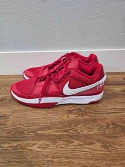 Rare Nike Ja Morant 1 TB Promo Low University Red/White Mens 13 Basketball Shoes