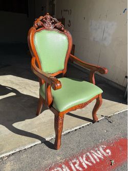 Classic Victorian cherry accent chair