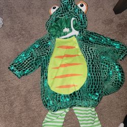 Disfras De Iguana Para Bebe  0-3 M  Solo Una Puesta 