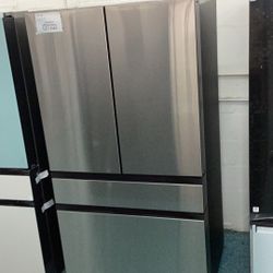 Refrigerator French Door 4-doors  Beverage Center Samsung Bespoke Stainless Steel 