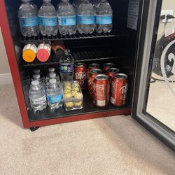Dr. Pepper Themed Small Compact Refrigerator 