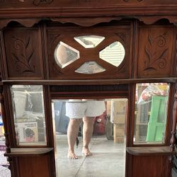 Antique 1800 English Victorian Mirror 