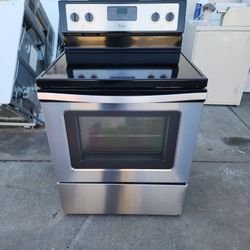 WHIRLPOOL ELECTRIC STOVE GLASS TOP 