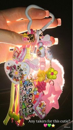 🎀✨ Y2K Powerpuff Girls Charm Keychain ✨🎀