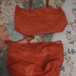 Spring Coral/Orange Purses (2) for $30