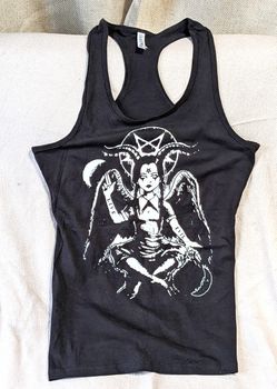 Wednesday Addams Pentagram Spaghetti Strap Tank Top  - Women's Large