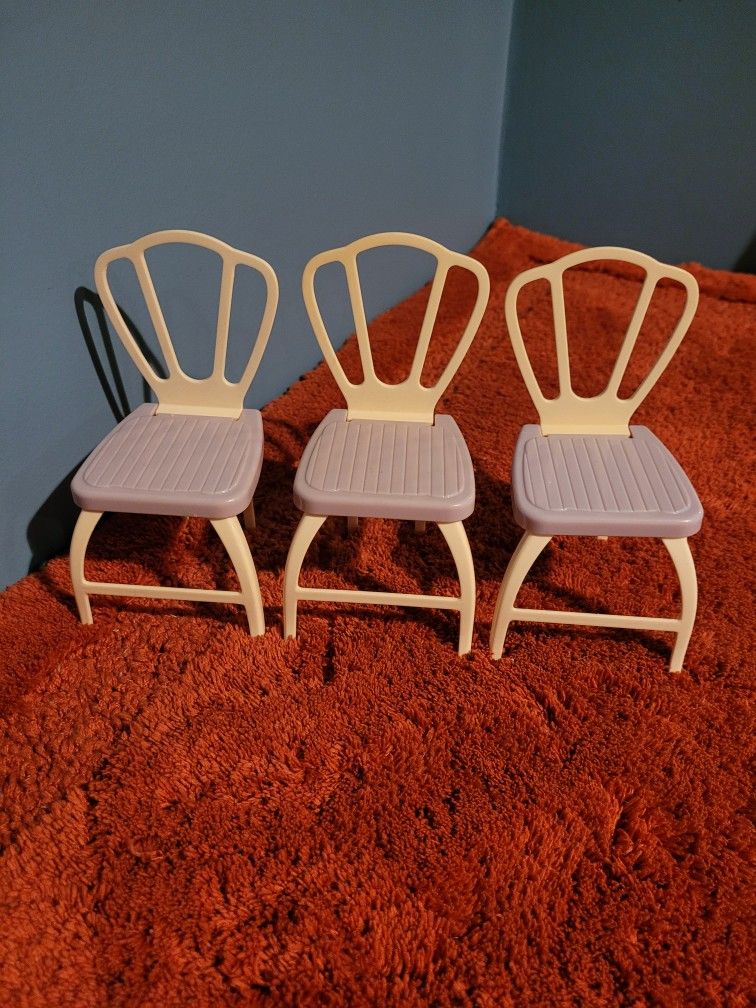 3 Barbie Chairs