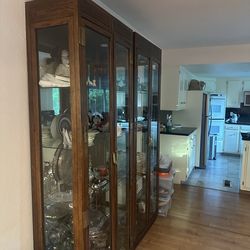 Antique display cabinets