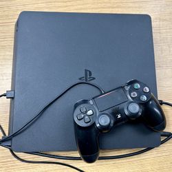 Sony PlayStation 4 PS4 Slim 1TB Console – Black (CUH-2215B) | Console W/ One Controller