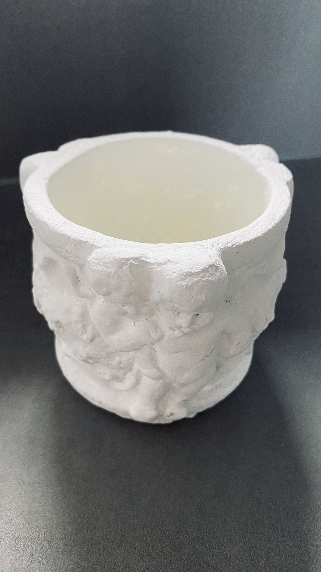 White Angel Votive Candle Holder