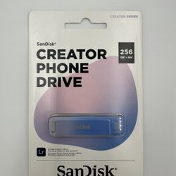 Brand New SanDisk Creator Phone Drive Lightning USB-C iPhone Apple MacBook AirPods Air