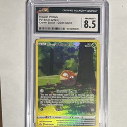 Pokemon TCG Hisuian Voltorb Crown Zenith: Galarian Gallery GG01/GG70 Holo Card - CGC 8.5