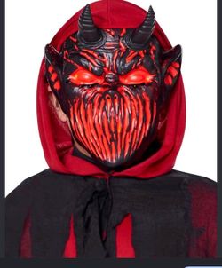 Devil Demon Halloween Mask with Robe
