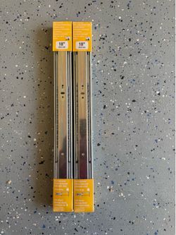 (2) 18” Richelieu Side Mount Soft Close Drawer Slides