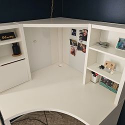 White IKEA Desk