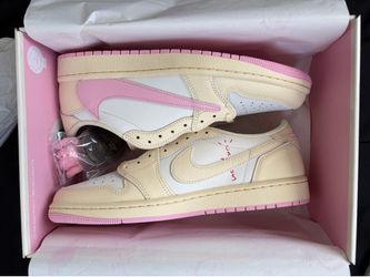 Air Jordan 1 Low Travis Scoot Shy Pink