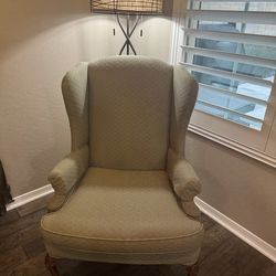 Antique Wingback Armchair