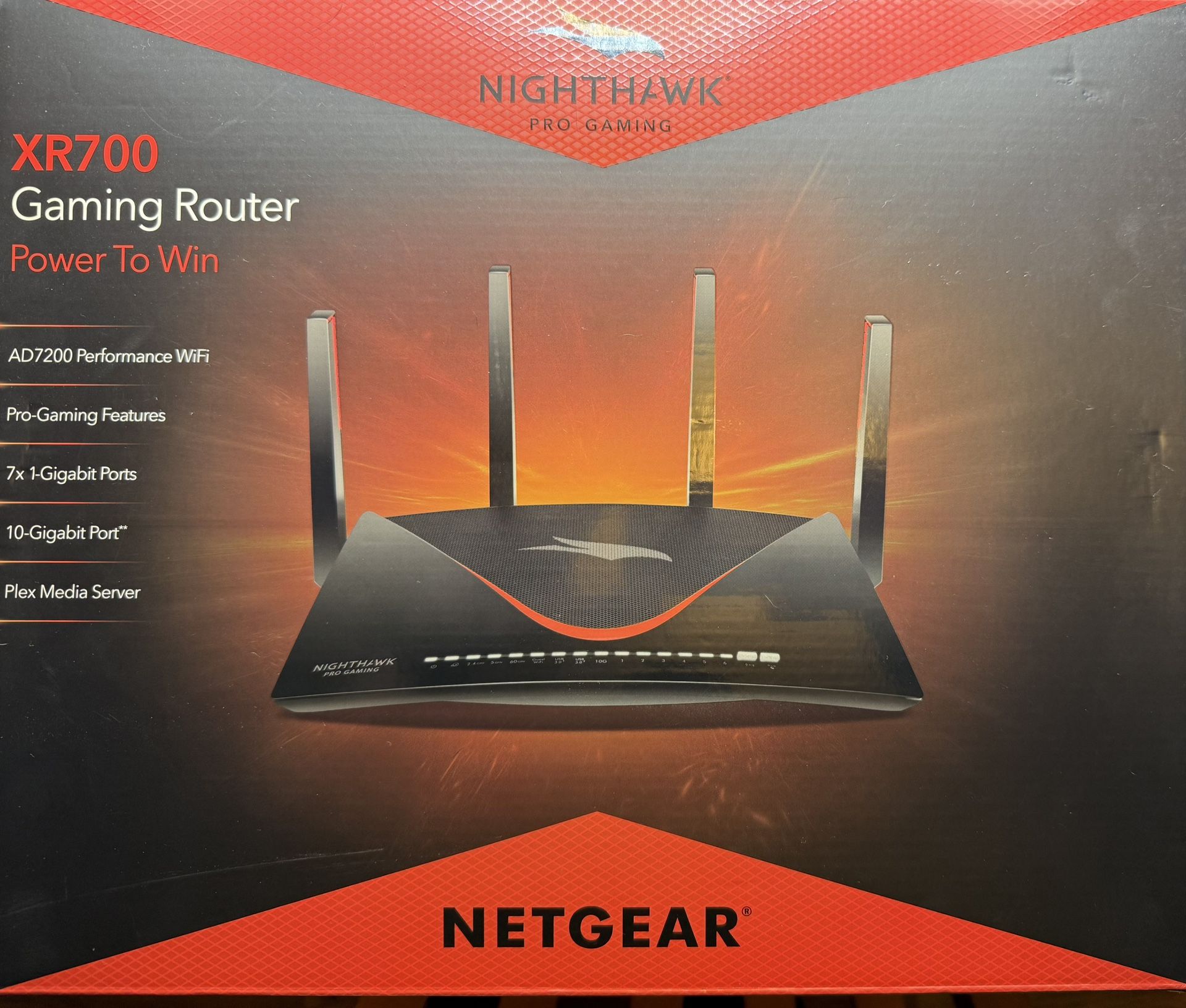 Netgear Nighthawk Pro Gaming XR700 (AD7200) Tri-Band WiFi Router - With Box