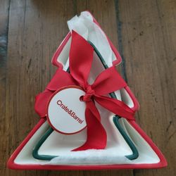 Crate & Barrel Christmas Tree Candy Dishes 🍬 