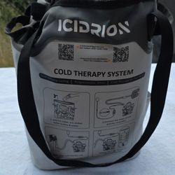 ICIDRION Cold Therapy System Gray Black Pain Relief Programmable Timer Reusable