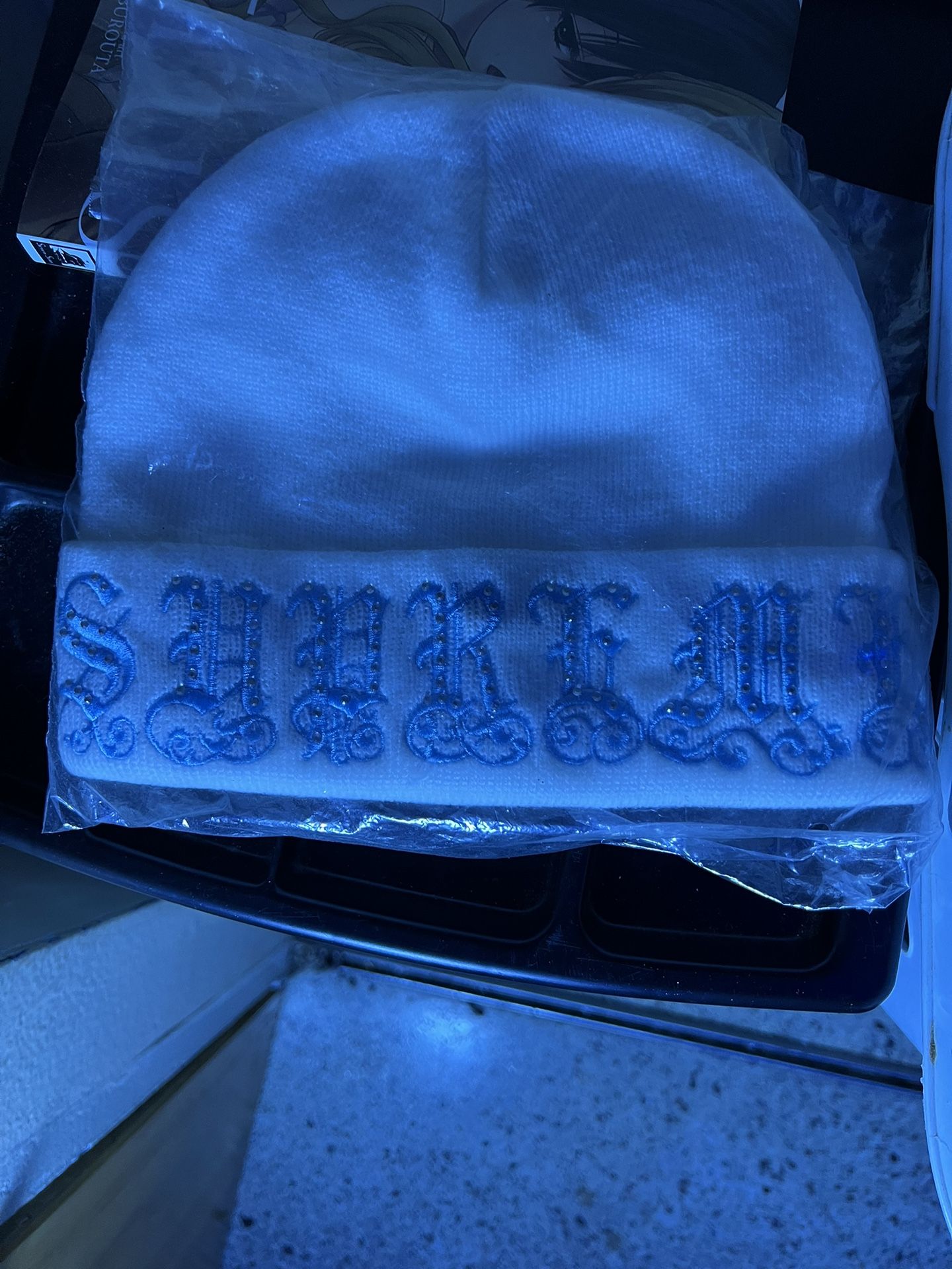 Supreme New Era Box Logo Beanie (FW19) Light Blue