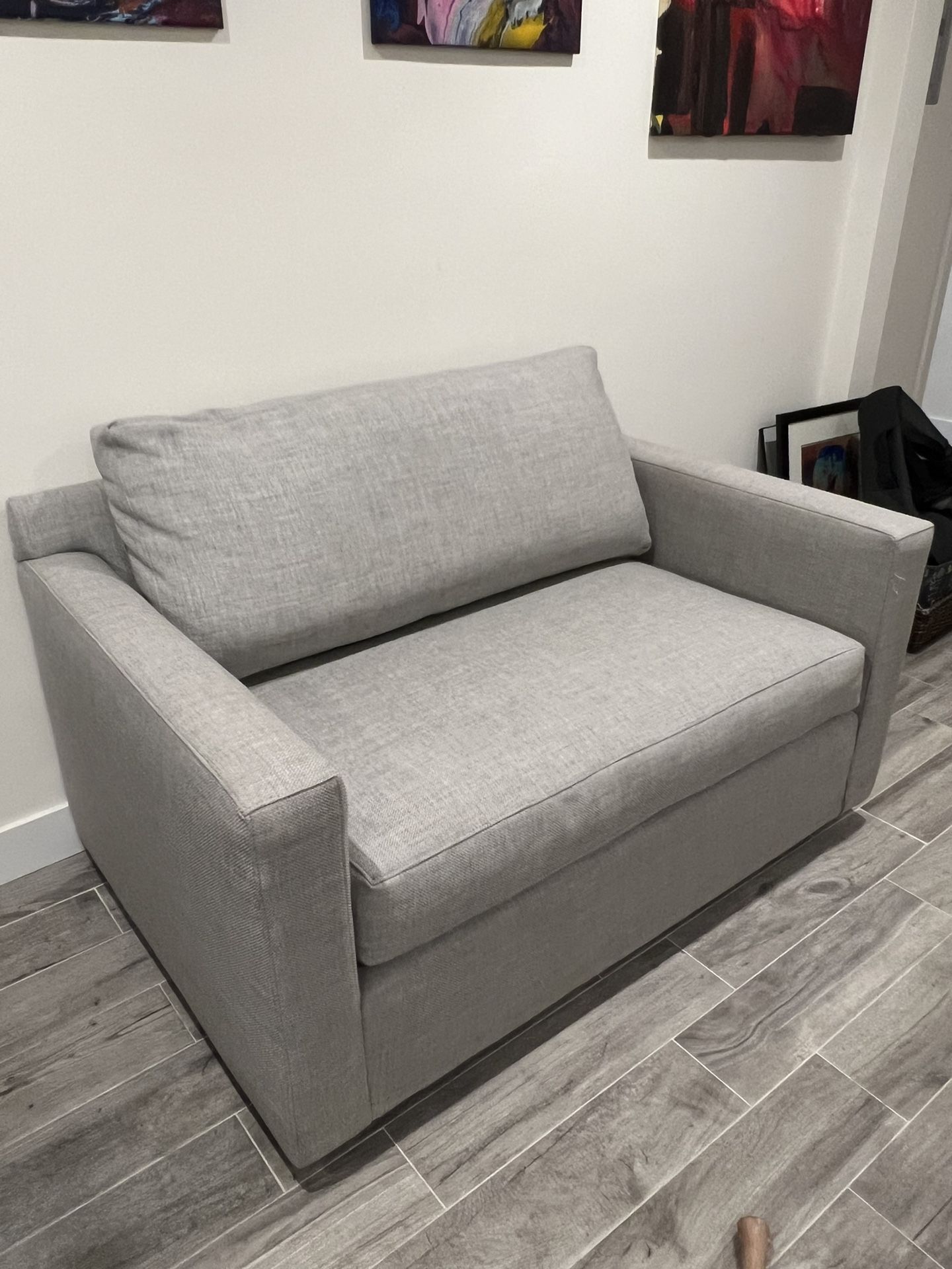 Crate & Barrel Barrett II Track Arm Chair and a Half for Sale in Los