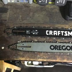 1-18 inch bar & chain for Sears craftsman chainsaw   1-16 inch bar & chain for craftsman chainsaw. $20/each