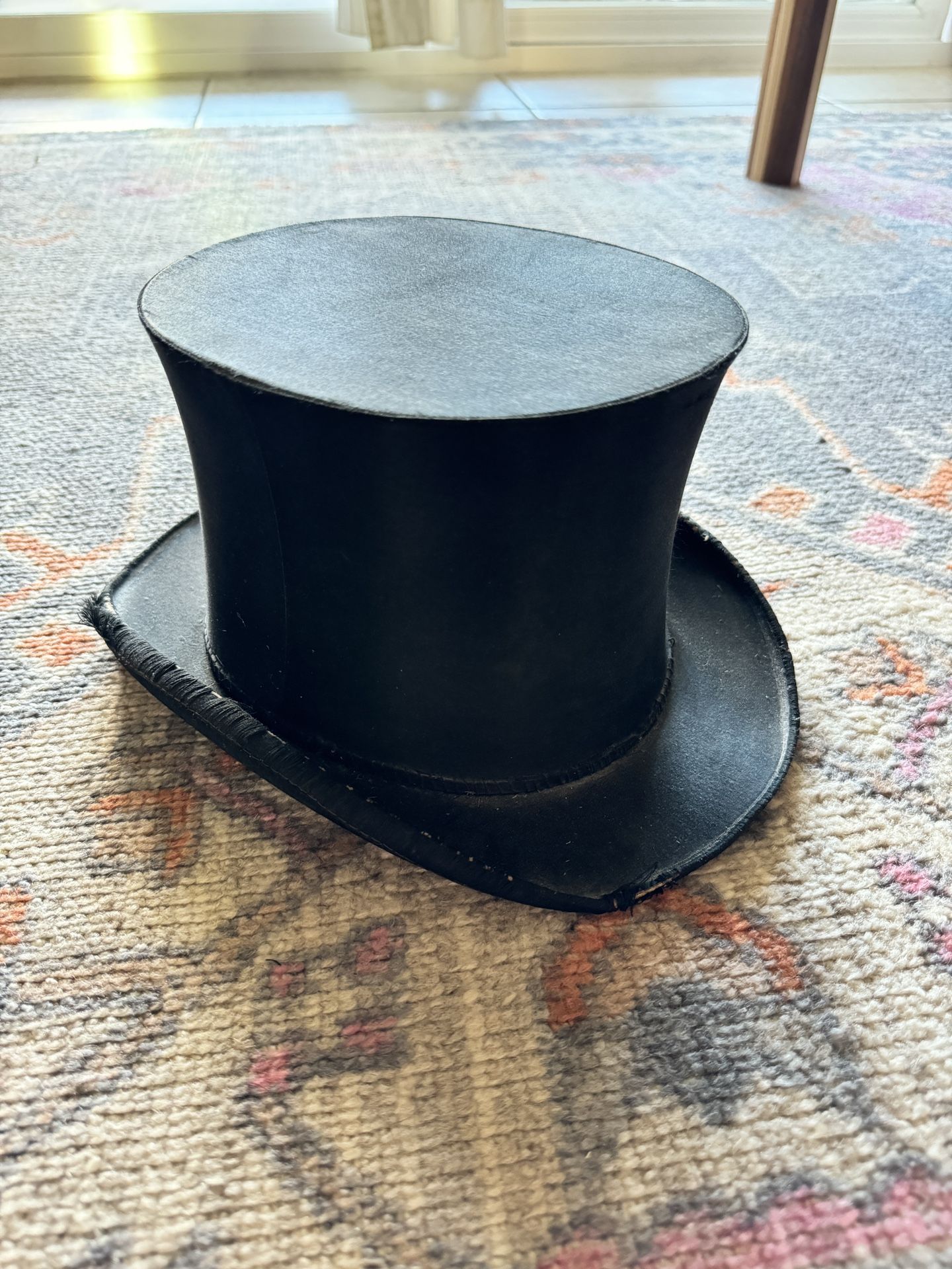Antique Collapsible Silk Top Hat - France 1878