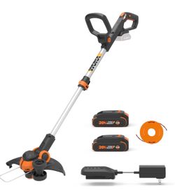 Worx Cordless String Trimmer, 20V 15" Electric Weed Wacker