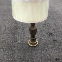 One lamp with shade