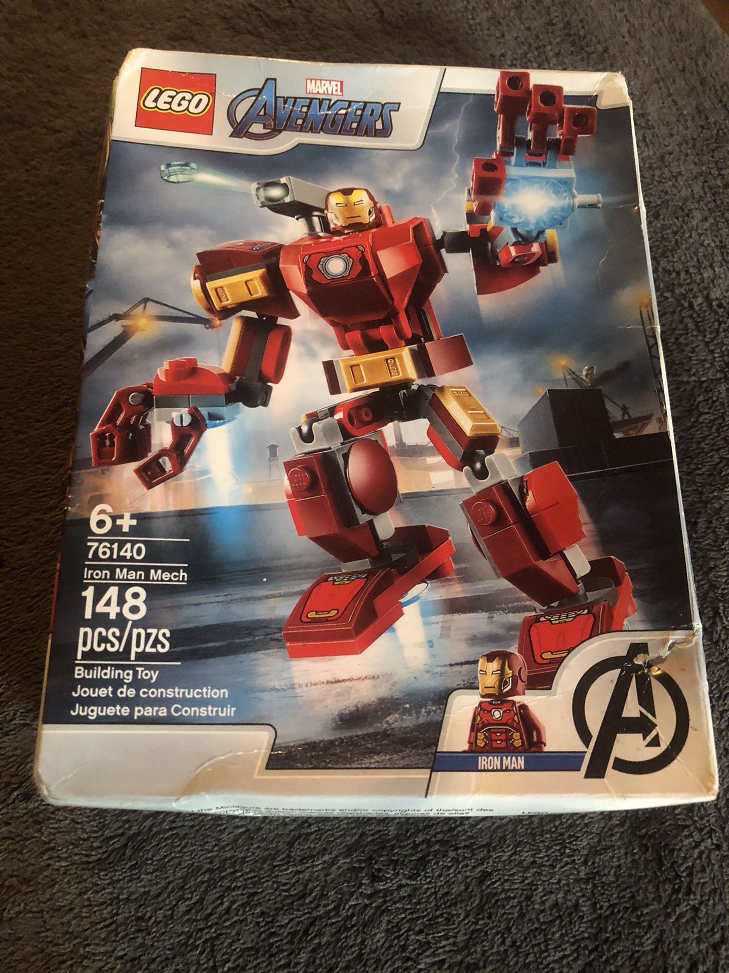 Lego Marvel Avengers Iron Man Mech 76140 Kids' Superhero Mech Figure,  Building Toy with Iron Man Mech and Minifigure (148 Pieces)