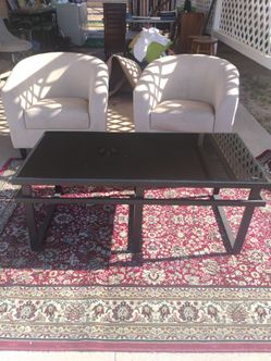 Table and tub chairs